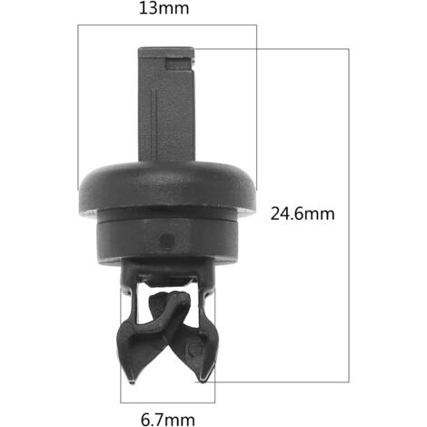 4 pezzi clip per ripiano posteriore, clip per auto, clip di fissaggio, rivetto in plastica, per ripiano posteriore Renault Megane 3, Renault Clio, Nissan Qashqai 2007-2019