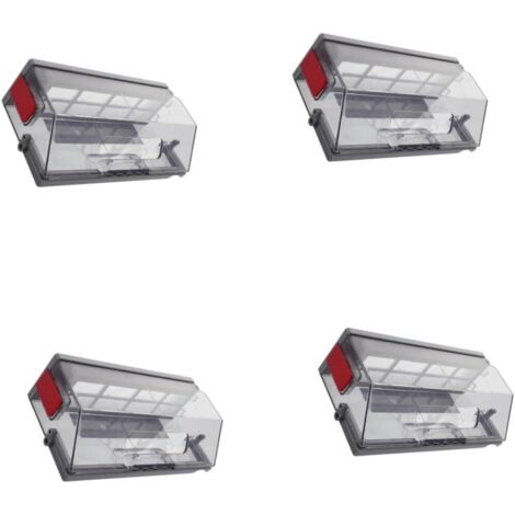 4 Pezzi Contenitore per la Polvere Scatola di Immagazzinaggio Contenitore per Rifiuti Robot Spazzatrice Accessori per Robot Accessorio per Spazzatrice Plastica Nera