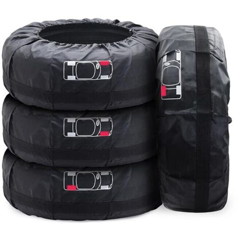 4 pezzi Copriruota di scorta per auto da 19-23" Copriruota di protezione antipolvere e impermeabili (diametro 80 cm)