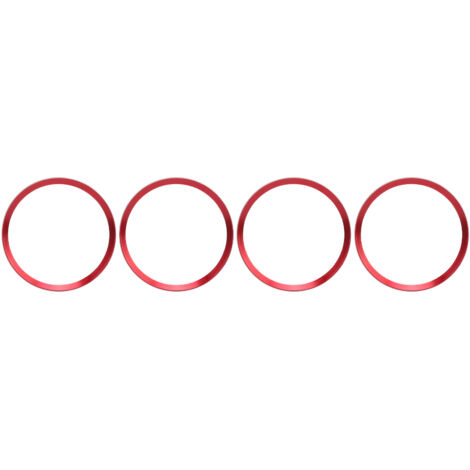4 pezzi di copertura decorativa per mozzo centrale ruota auto, ricambio rosso, per Honda Civic 10th Gen 2016-2019