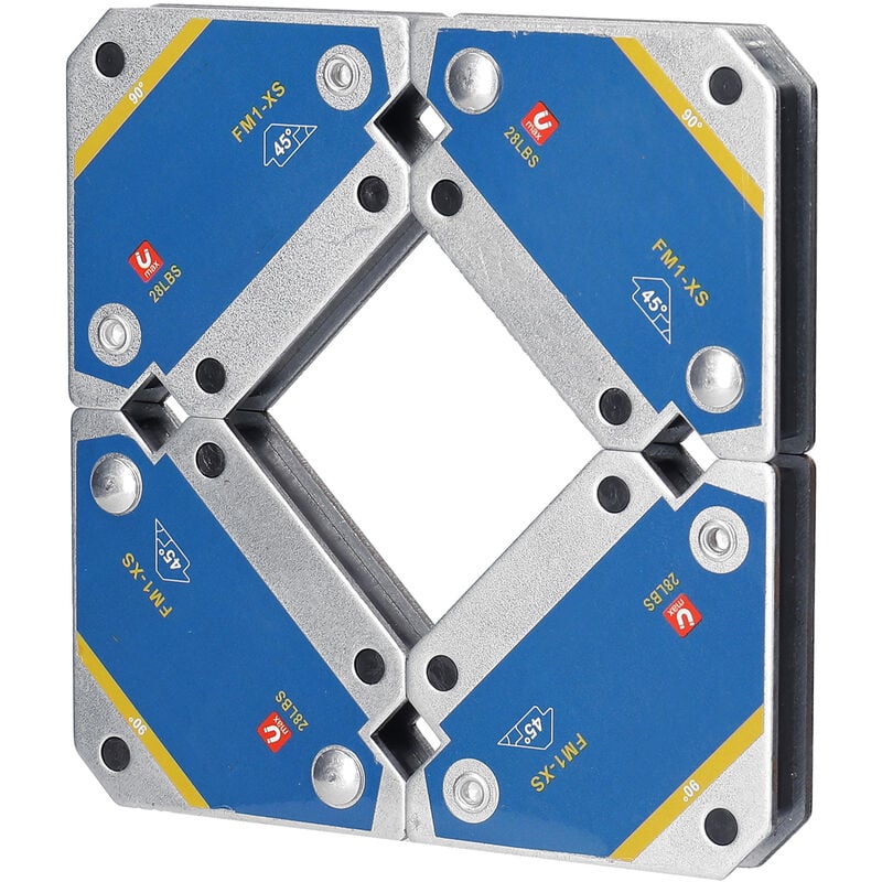 Image of 4 pezzi di fissaggio magnetico per saldatura 45° 90° 135° magnete multi-angolo posizionatore di saldatura strumenti di localizzazione ausiliari in
