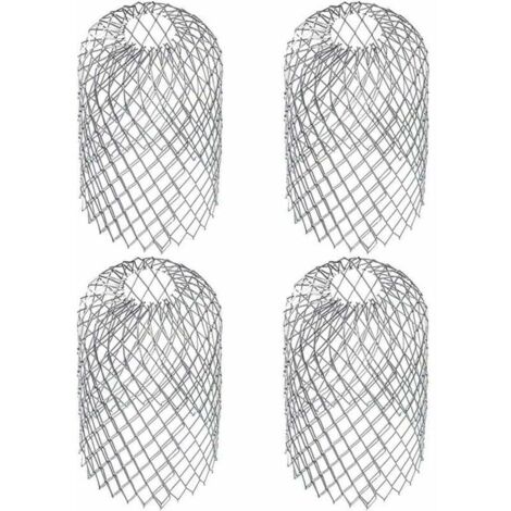 4 pezzi filtri per grondaie circa filtri per grondaie rete per grondaie fermafoglie filtro protezione foglie copertura grondaia acciaio inossidabile 6,69 x 3,15 pollici
