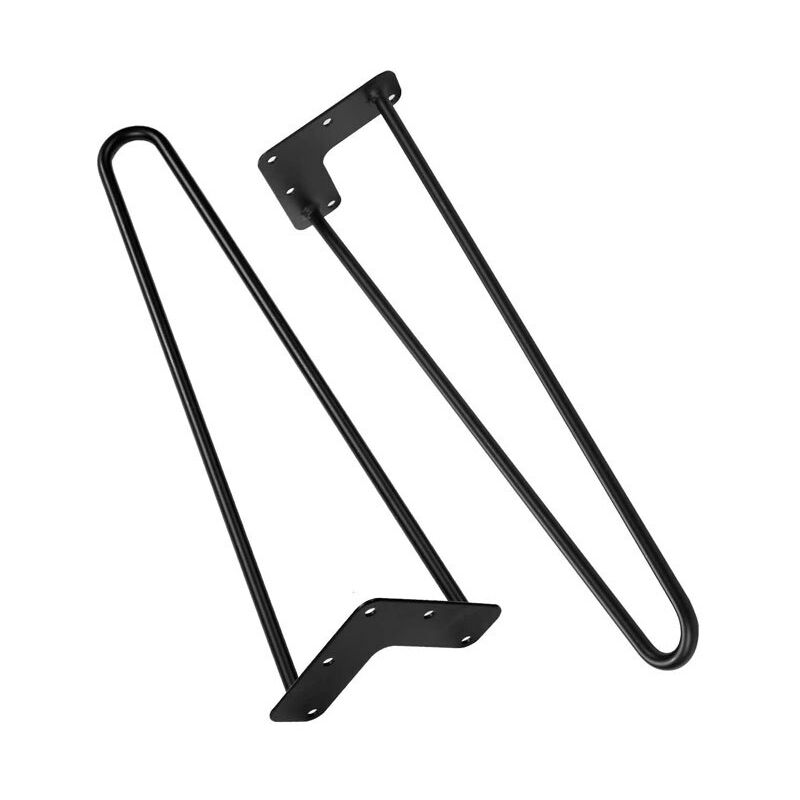 Thsinde - 4 pezzi Gambe da tavolo in metallo fai