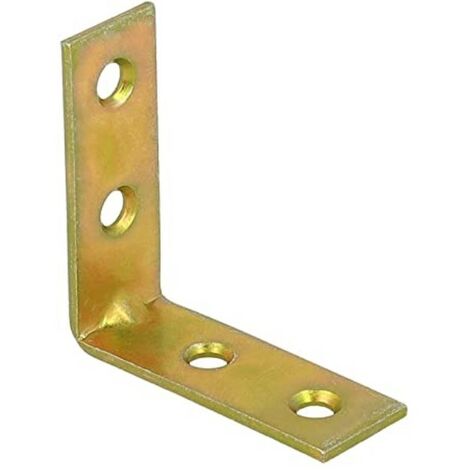 4 PEZZI - LASTRINE DI GIUNZIONE AD ANGOLO TROPICALIZZATE 70x70MM - ZINCATE GIALLO