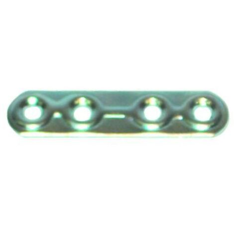 4 PEZZI - LASTRINE STONDATE DRITTE PER GIUNZIONE MOBILI 60MM - IN ACCIAIO ZINCATO