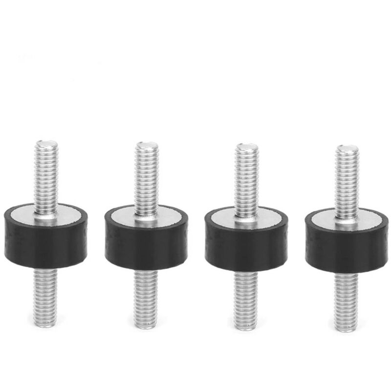 4 pezzi M6 supporti in gomma maschio, isolatore di vibrazioni Silent Block M6 antivibrazione Silentblock bobine per auto e barche (VV2010 M618)