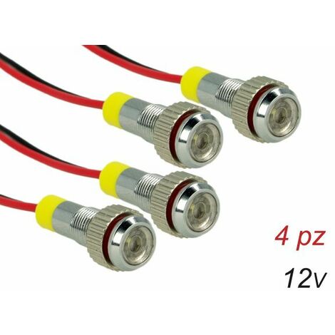 Spia led rosso 12v