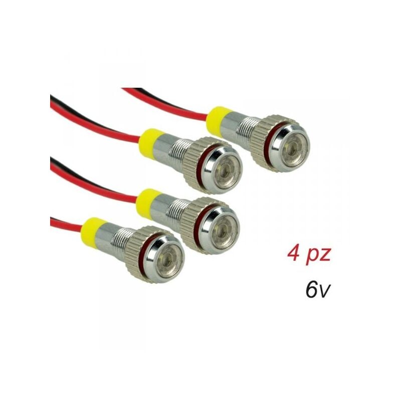 4 Pezzi Mini Viti Lampada Led Screw con Filo