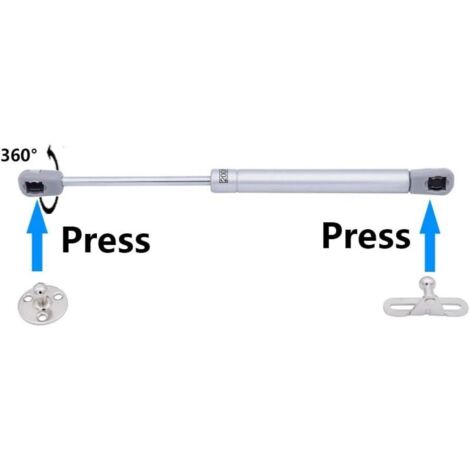 4 pezzi molla a gas da 100N, molle a gas Elescopic Soft Close Strut Lift Stay per cerniere di armadietti da cucina, maniglie per ante di armadietti da cucina, cerniere per scatole dei giocattoli