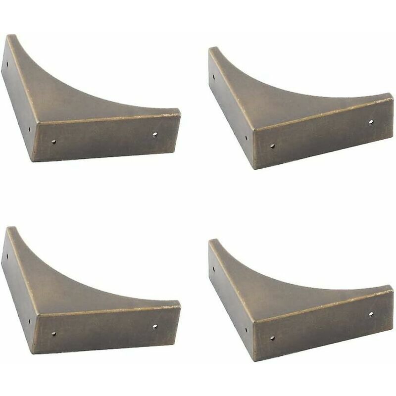 4 pezzi paraspigoli in metallo per mobili, staffa