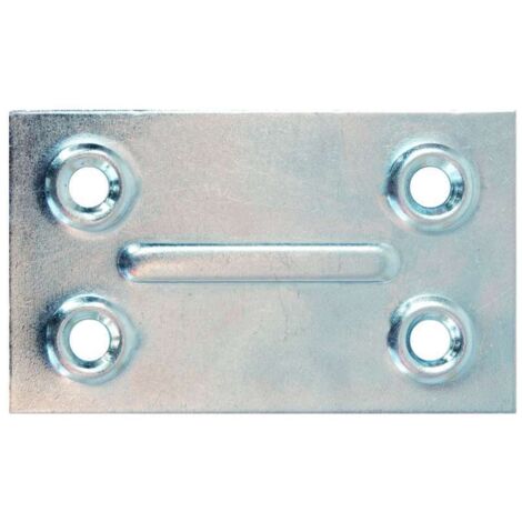 4 PEZZI - PIASTRINE 37X37MM - IN FERRO ZINCATO