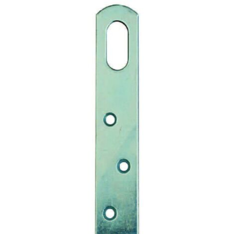 4 PEZZI - PIASTRINE PER MOBILI CON FINESTRA 120MM - ACCIAIO ZINCATO