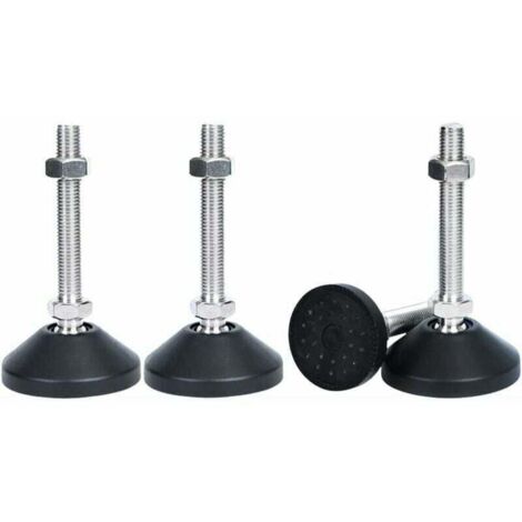 4 pezzi Piedini regolabili M8x50 Viti di regolazione per mobili Piedini regolabili per mobili Piedini regolabili universali in silicone Piedini regolabili in altezza per gambe di sedie da tavo