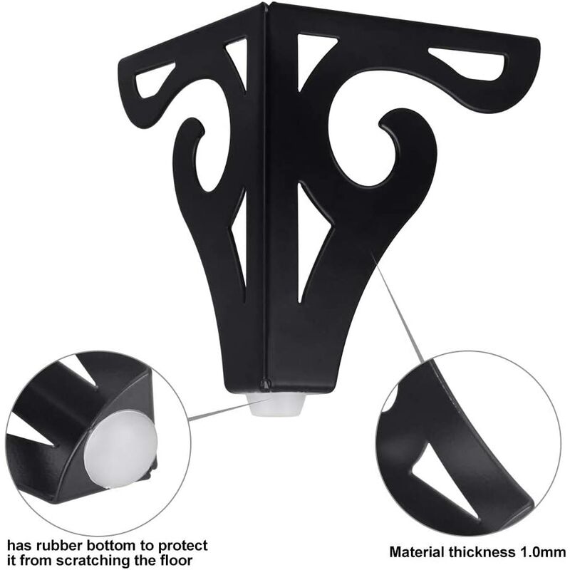 4 pezzi) Set di 4 gambe per mobili moderne in
