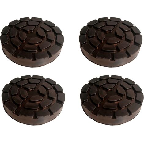 4 Pezzi Tamponi a Cuffia in Gomma Tondo 133x23mm Per Ponte Sollevatore Ravaglioli Sirio Space