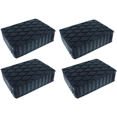 4 Pezzi Tamponi in Gomma per Ponti Sollevatori 160X120X40mm