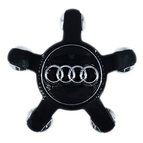 RAPANDA 4 pezzi Tappi centrali coprimozzo per Audi A3 A4L A5 A6L A8L Q3 Q5, Tappi centrali per cerchioni Accessori per copriruota centrale, 135mm, Nero