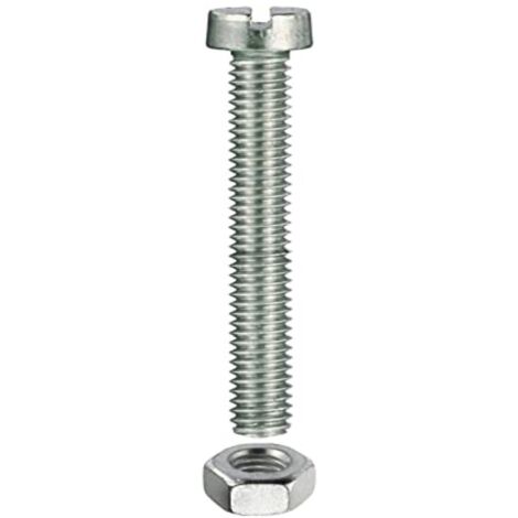 4 PEZZI - VITI PER METALLO CON TESTA CILINDRICA M6X40MM - ZINCATE