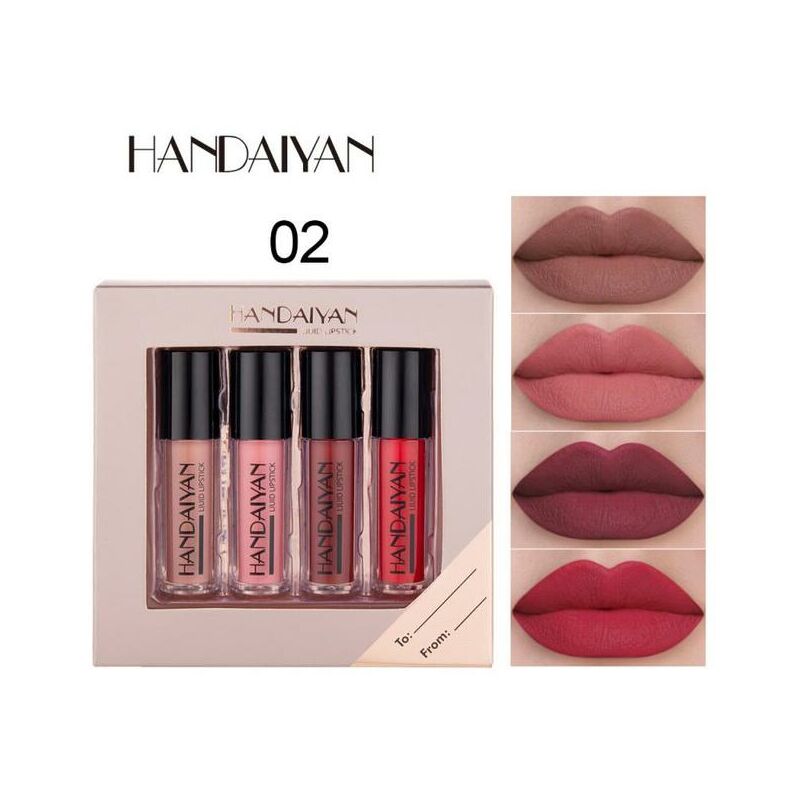 4 pezzi/confezione regalo lucidalabbra idratante