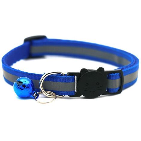(4 Pices) Collier De Chat Anti-tranglement Rglable Rflchissant - Avec Cloche Anti-perte Et Boucle De Scurit - Fournitures Pour Animaux De Compagni