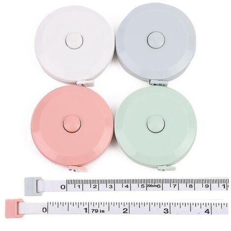 4 Pices Metre Ruban Couture,2m Metre Ruban Couture,double Face Ruban  Mesurer Rtractable,couture Souple Ruban  Mesurer Pour Regime Couture Tailleu