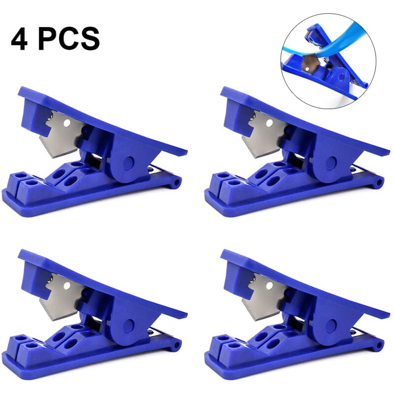Jormftte - 4 Pièces ptfe Coupe-Tube Tuyau Coupe-Tuyau Coupe-Tuyau Outil de Coupe de Tube Précis pour Tube en Plastique de Nylon et Tuyau Coupé