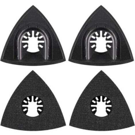 4-Piece 76mm Sanding Pad Set, Multi-Tool Accessories, Mounting Pad, Multi-Tool Blade, Oscillating Tool Accessories for Worx, Mikita, Dewalt Power Tools, Worx Tools, Bosch Multi-Tools