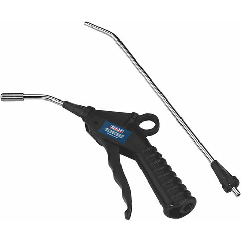 Capri Tools 2-Way Air Blow Gun Kit - 8 Nozzles & Rubber Tips, 150 PSI Max, For Cleaning & Drying