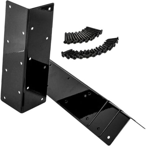 4-Piece Corner Support Set for Garden Beds, Raised Bed Connectors, Garden Bed Accessory, Steel Shelf, Raised Bed Supports, Corner Shelf Bracket