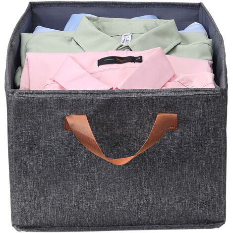 4-piece Foldable Storage Box with Handles 47cm W x 28cm D x 20cm H