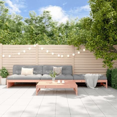 4 Piece Garden Lounge Set，Outdoor Lounge Set Solid Wood Douglas VSVS918337