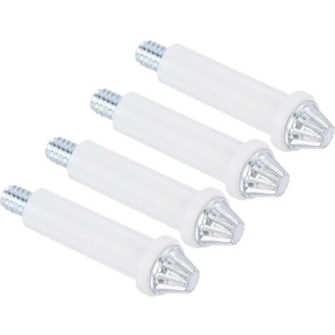 4-piece hardware set for double-folding doors – Repair kit for sliding wardrobe doors, folding doors – Silver