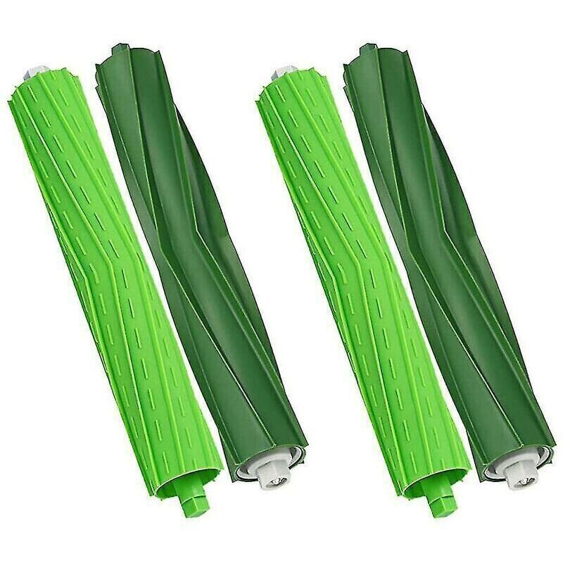 4-piece main brush set for iRobot Roomba i7 i7 Plus i3 i3+ i4 i4+ i6 i6+ i8 i8+ j7 j7+ E5 E6 E7 vacuum cleaner, Replacement Brush Cassette for Roomba