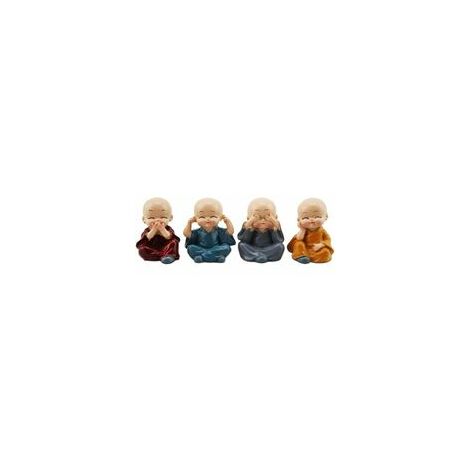 TRADITIONNEL FAIT MIGNON Moine Figurines pour Voiture Tableau Bord  Multicolor De EUR 16,20 - PicClick FR