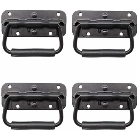 4 Pièce Poignée à Ressort de Boîte à Outils,  Poignée Pliante, Handle Replacement for Toolbox or Storage Box