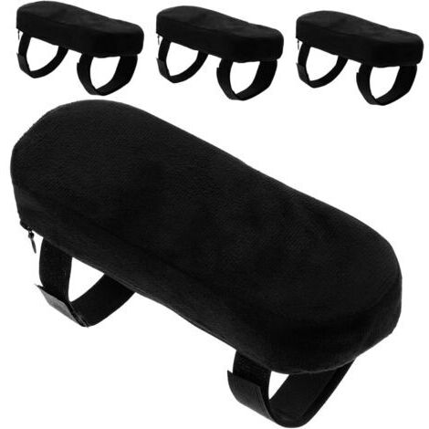 4-Piece Set of Thickened and Adjustable Office Armrest Pads, Height-Improving Cushions, Washable, Non-Slip Covers for Office and Gaming Chairs