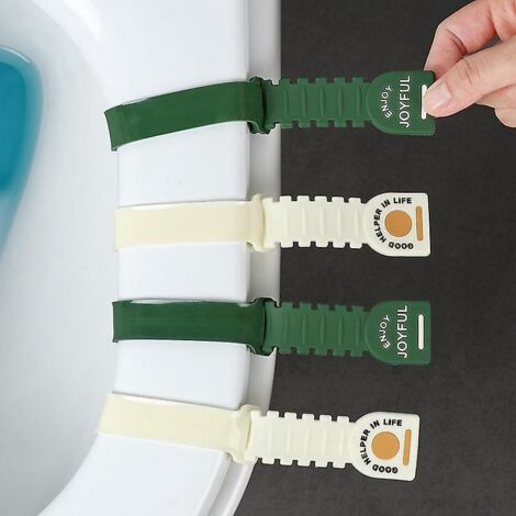 4 Piece Silicone Toilet Lifter, Silicone Lifter, No Dirty Hands Uncovering Toilet Lidter, Household Toilet Bidet Lifter
