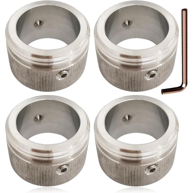 Image of 4-piece stainless steel heating valve adapter&hellip;