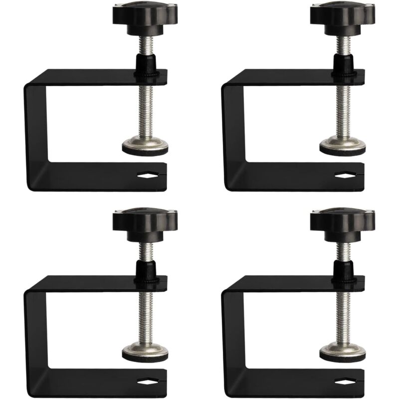 4 Pièce Support de Fixation en c, 50 mm Réglable Serre Joint Pince c, Acier Inoxydable c Clip de Fixation, pour Travail Bois Bricolage, Réparation