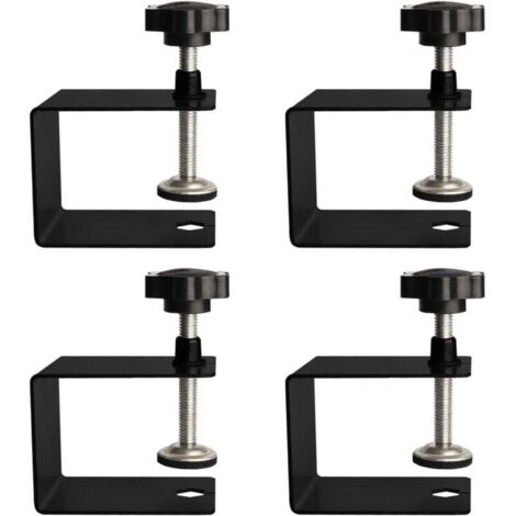 4 Pièce Support de Fixation en C, 50 mm Réglable Serre Joint Pince C, Acier Inoxydable C Clip de Fixation, pour Travail Bois Bricolage, Réparation Automobile