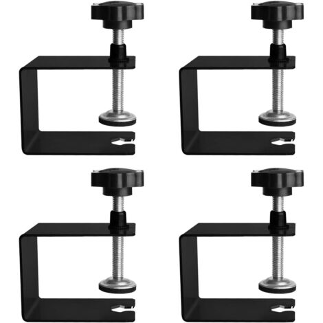 4 Pièce Support de Fixation en C, 50 mm Réglable Serre Joint Pince C, Acier Inoxydable C Clip de Fixation, pour Travail Bois Bricolage, Réparation Automobile