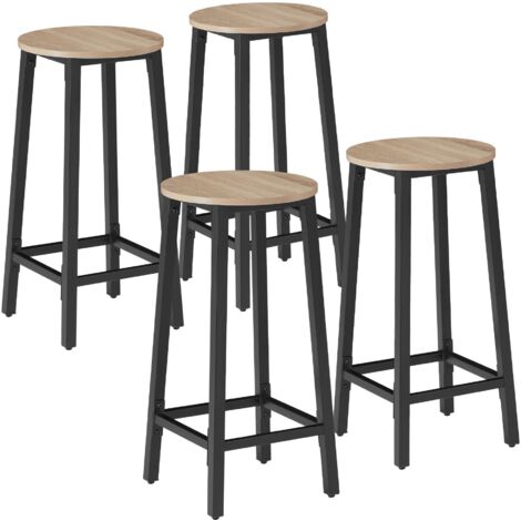 4 pièce Tabourets De Bar Look Industriel Couleur Industrielle