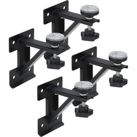 4-Piece Undermount Sink Supports, Adjustable Undermount Sink Repair Kits, Stainless Steel Support, Kitchen Sink Installation and Repair System
