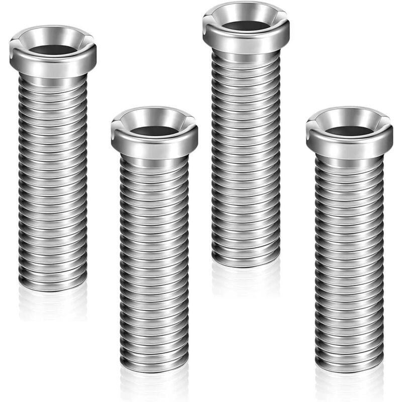 4 Pièce Vis pour Panier D'évier Acier Inoxydable Filtres D'évier Facile à Installer 45mm M12 Vis Creuse Fixation Bouchon Crépine Accessoires pour