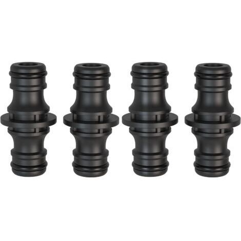 4 pièces 1/2" raccord tuyau d'arrosage - Pièce de raccordement pour une connexion sûre des tuyaux, Couplage, connexion de deux tuyaux pour la prolongation