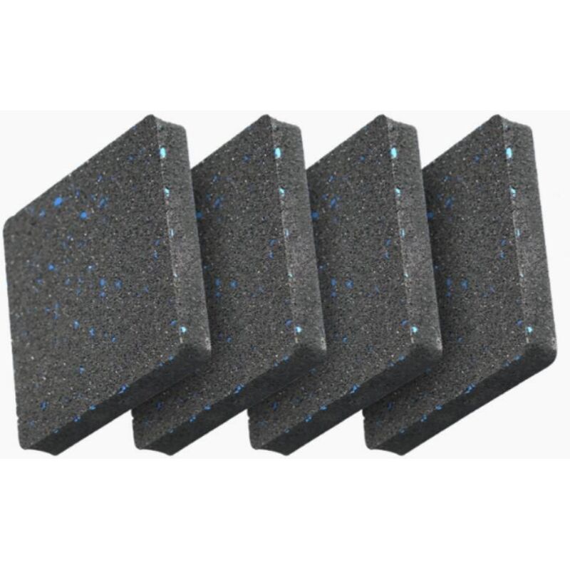 4 PIECES 10x10x1.5 cm Machines à Laver Sous-Couches Tampons Tampons en Caoutchouc Amortisseurs Anti-Vibration Support Sécurisé Pour Meubles et