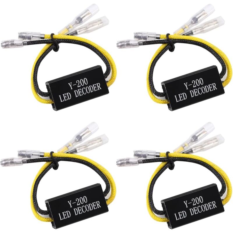 4 pièces 12V moto LED résistance de puissance résistance de charge décodeurs clignotants contrôleur de correction pour moto scooter