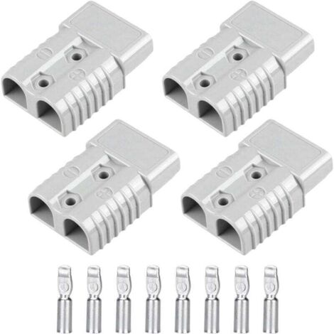 4 pièces 175A Connecteur Rapide Batterie, Rapide Prise de Connecteur, Batterie Connexion Rapide Prise, Bornes de Batterie de Voiture pour Voiture Camping-Car Caravane Moto Bateau