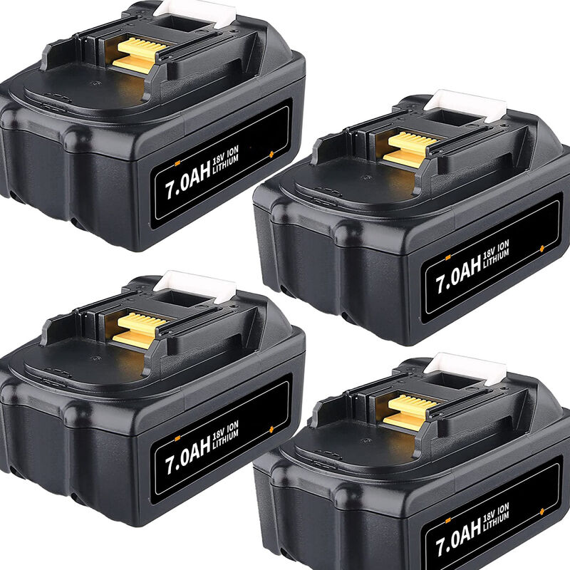 4 pièces 18V 7000mAh batterie de rechange pour Makita 18V BL1860 BL1850 BL1840 LXT-400 batterie d'outils 18V