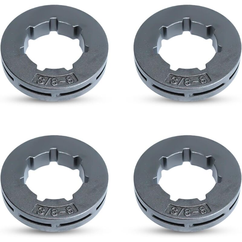 4 pièces 3/8' Jante de pignon (Dents) pour Stihl 030, 031, 032, 038, 044, 046, 064, et pour Husqvarna 394 395 Tronçonneuse